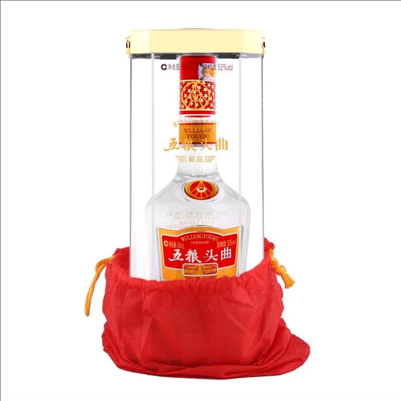 单支五粮液头曲(藏品)52度500ml浓香型高度白酒酒水送礼礼盒