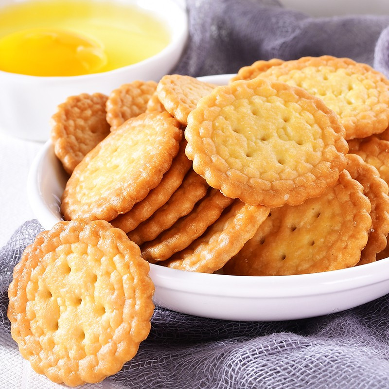 凡秀色北海道牛乳味日式小圆饼干零食休闲食品充饥400g箱装