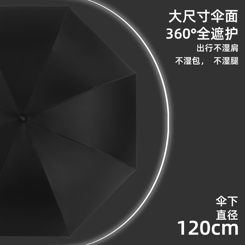 苏宁宜品长柄木柄高尔夫伞