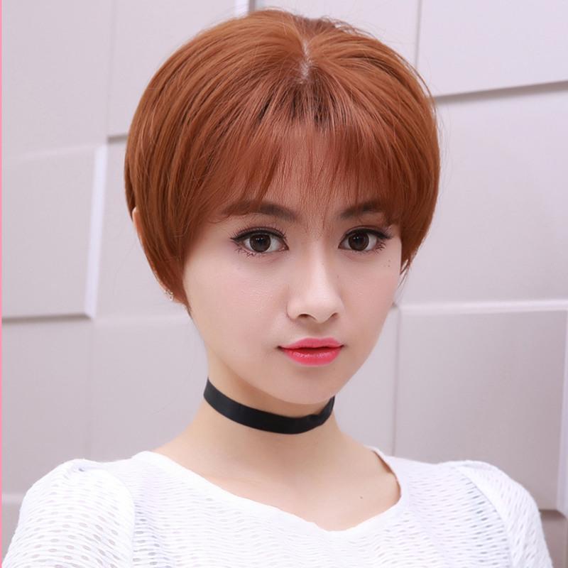 假发女短发修脸蓬松自然逼真时尚帅气bobo头韩国圆脸波波头短卷发