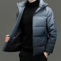 渐变色90白鸭绒羽绒服男款加厚潮牌新款冬季防寒男士外套短款冬天保暖衣服羽绒服男短款冬季高端宽松渐变潮上衣冬装保暖加厚外套
