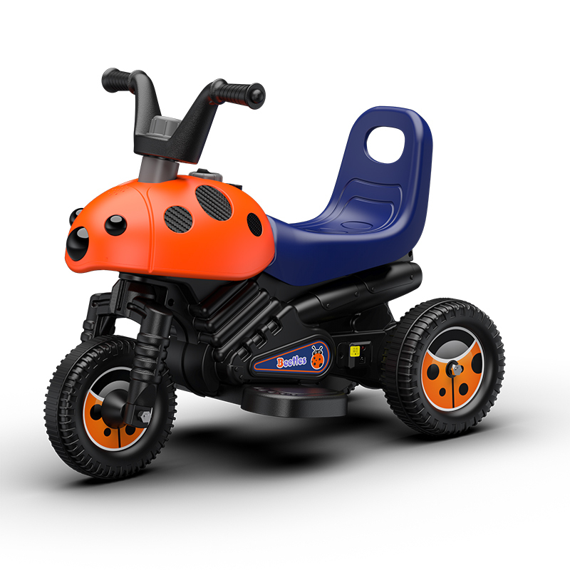 乐的儿童电动摩托车三轮车玩具车可坐小孩男女宝宝电瓶车电动车