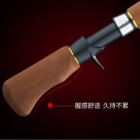柄迷你钓鱼竿短竿海竿水滴轮冰钓竿鱼杆渔具 1.6米棕色路亚(不带线轮)