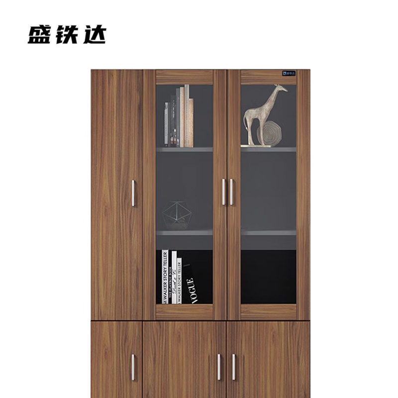 盛铁达 书柜储物柜左3门1200*400*2000mm STD-JJ156 个