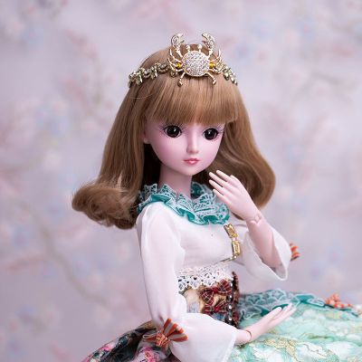 叶罗丽60厘米娃娃3分假发发套bjd大芭比素体裸身改妆换装女孩玩具齐
