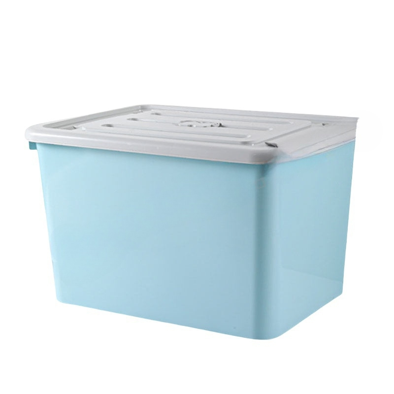 苏识 2210253 塑料收纳箱 北欧蓝 外尺寸68.5×53×41.5cm 内尺寸61.5×47.5×37cm(个)