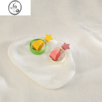 JiMi糖果色星星耳环小众设计感独特耳饰可爱甜美小清新彩色耳坠