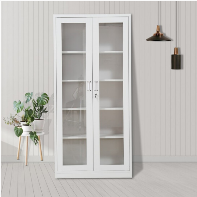 红叶玻璃高柜含柜体门板玻璃门