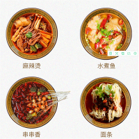 复古陶瓷螺纹喇叭碗 浅口碗17.5cm*5.5cm 单位:个