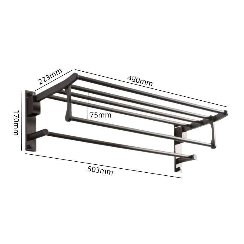 攸形 毛巾架50.3cm个高清大图