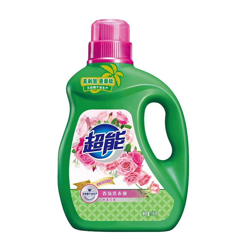 超能3kg香氛粉漾花香洗衣液