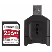 金士顿 256GB SD卡相机存储卡 读300MB/s 写260MB/s(配读卡器)