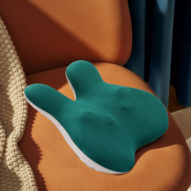 美仕达(Misida)按摩器无线电动腰部热敷颈椎仪背部肩颈仪汽车载腰靠垫腿部全身按摩仪MS-B37 绿色