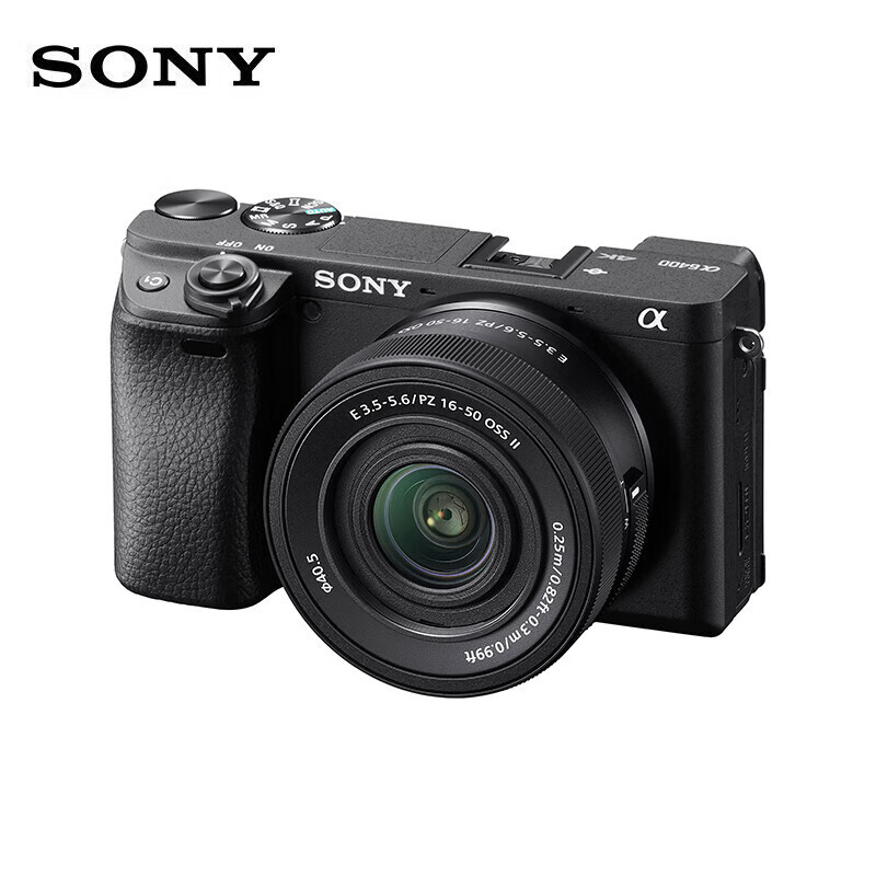 Sony/索尼 微单相机 ILCE-6400K APS-C画幅标准单镜套装 SELP1650 II镜头