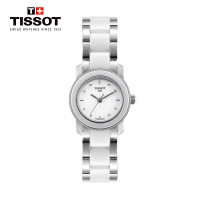 [低至5折]天梭(TISSOT)瑞士手表 瓷艺系列陶瓷材质女士石英表T064.210.22.016.00 礼物