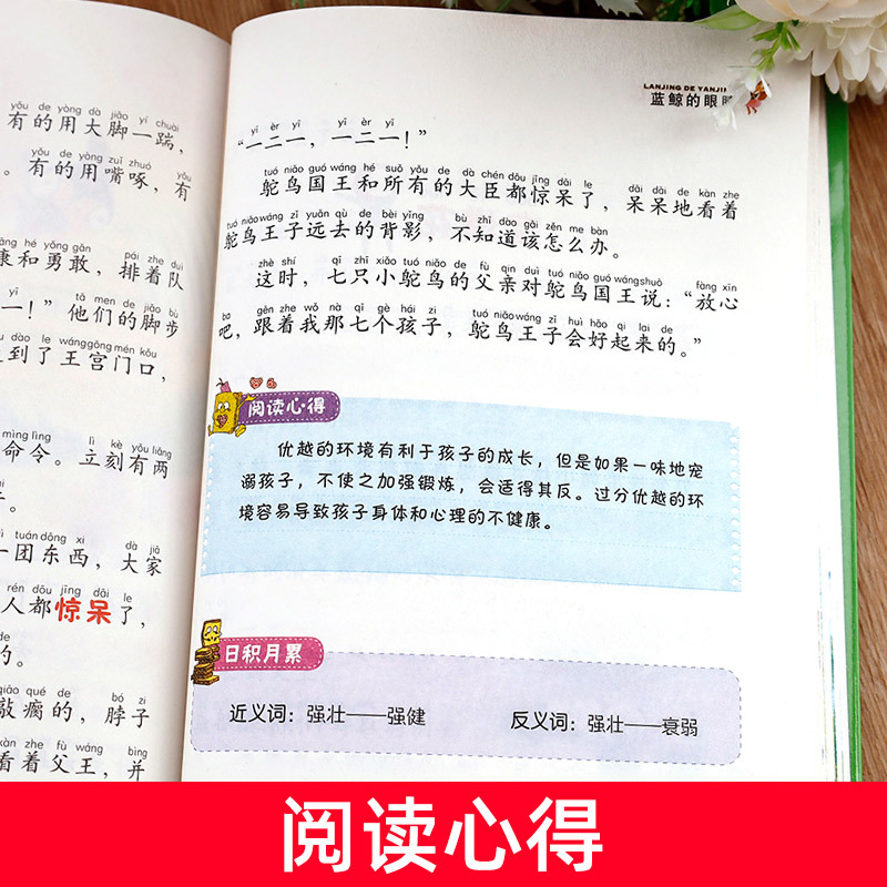 雷锋的故事 [正版]蓝鲸的眼睛注音版 冰波著 一二年级课外书必读老师经典书目小学生课外阅读书籍 带拼音的儿童童话故事书