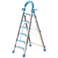 臻远 ZY-T150 多功能梯子家用折叠梯室内踏板楼梯 蓝色六步梯