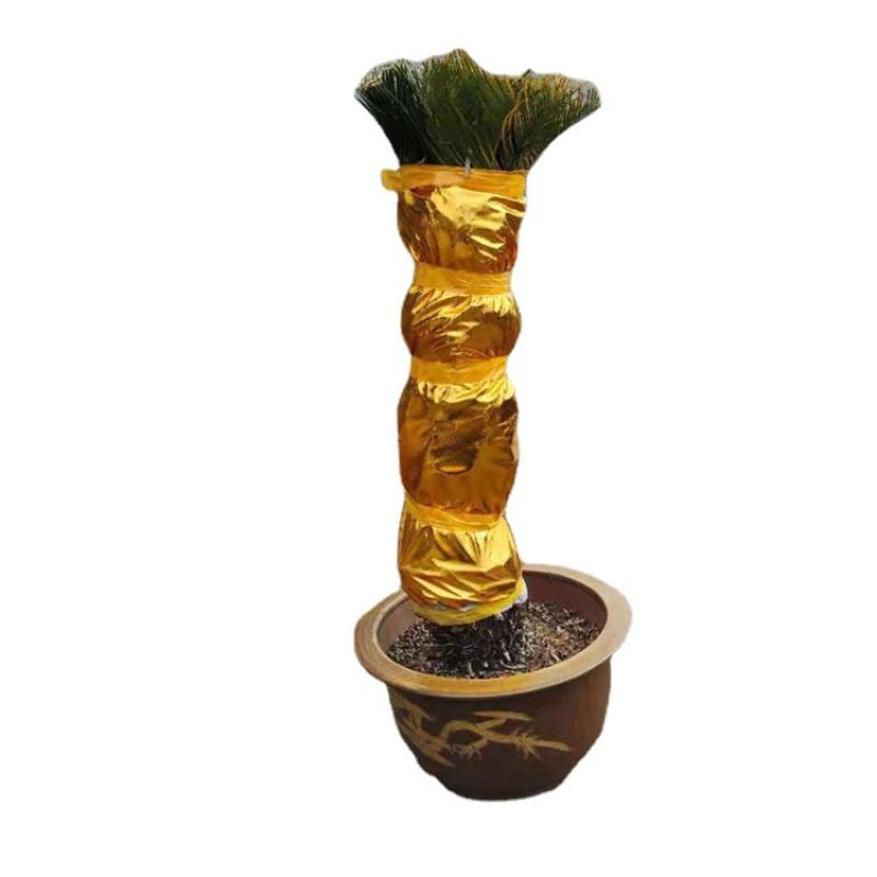 金布烫金布料包树包柱子金布银布婚庆广告节日背景装饰布包墙用布-1.2*100米金一卷高清大图