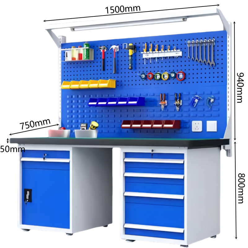 豫龙都 工具桌四抽一门一柜张