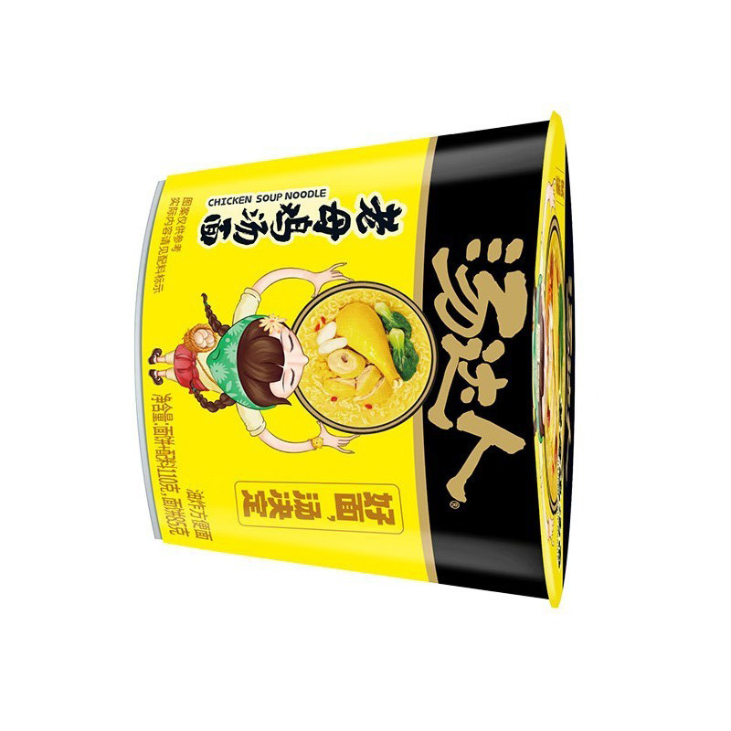 泡面 汤达人 老母鸡汤面 桶面 110g*12桶 整箱装 方便面 速食面 单位:箱货期20天