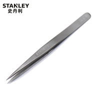 史丹利STANLEY 尖头镊子125mm 加厚不锈钢镊子手工DIY小维修工具细夹线头夹子 94-511-23