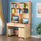 苏悦丰员工书桌书架组合家用带书柜一体办公桌100书桌+书架+三抽