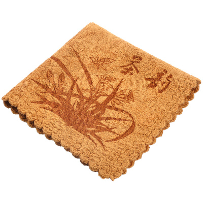功夫茶具配件棉制茶巾吸水加厚纤维茶布 日式擦壶巾茶桌