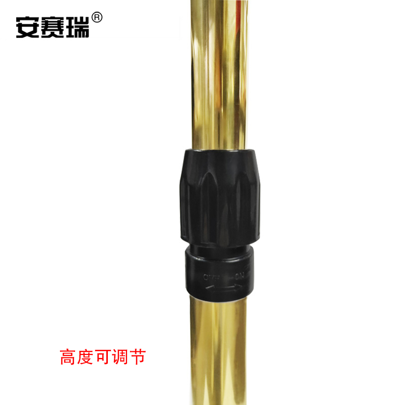 安赛瑞 直角立牌展示牌-材质:铝合金+铁质喷塑,尺寸:A3,颜色:金,螺旋杆 12591高清大图