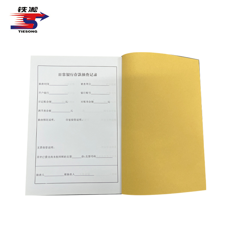 铁凇 日常银行存款抽查记录 A4 册高清大图
