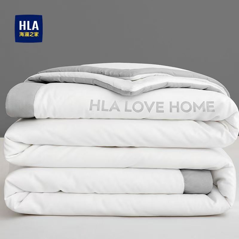 海澜之家夏凉被A类空调被可水洗薄款150*200cm承德灰高清大图