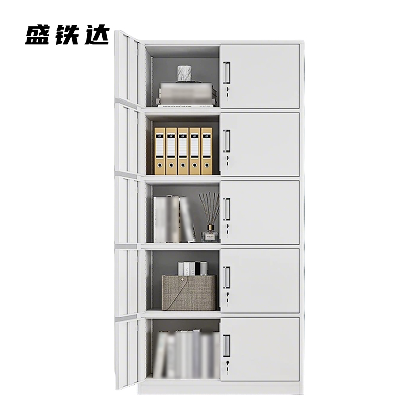 盛铁达 铁皮通五节文件柜850*390*1800mm STD-WJG1044 个高清大图