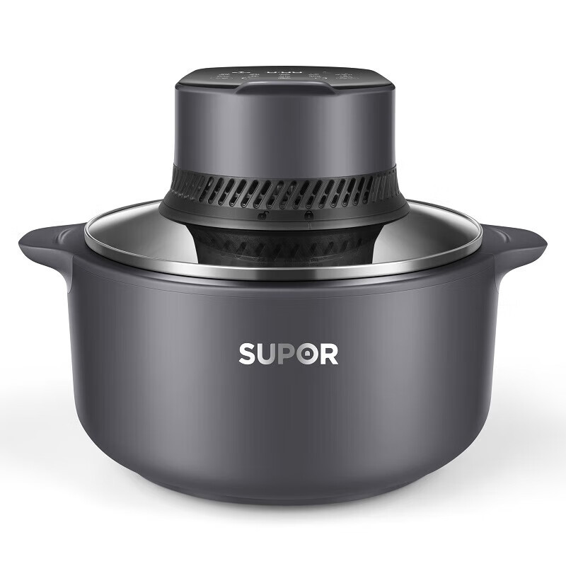 苏泊尔(SUPOR)空气炸锅5L大容量可视电炸锅 蒸汽嫩炸薯条机 上盖可拆洗 彩色大屏触控轻松炸整鸡KD50DQ77高清大图