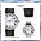 [陈飞宇同款]天梭(TISSOT)瑞士手表 复古时尚蓝针 卡森臻我系列皮带男士石英表T122.410.16.033.00