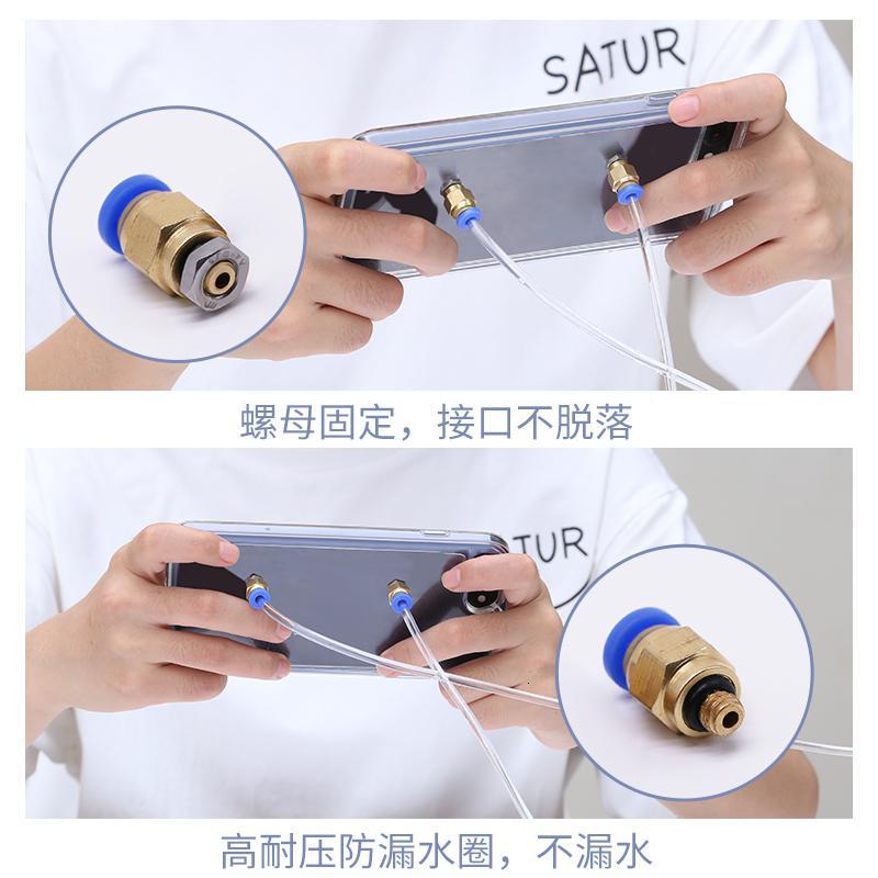 火豹手机散热器水冷式液冷吃鸡游戏冷却降温贴物理改装冷夹半导体直播制冷苹果 苹果XSMax(6.5寸)-收藏加手机座