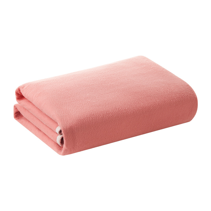 CCKO电热毯毯双人双控调温电褥子单人家用加大除湿除潮宿舍安全 暖绒桃花粉[单人单控]长180×80cm高清大图
