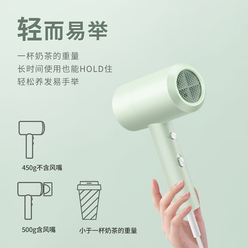 超人(SID)[圣诞礼物]吹风机家用电吹风 3000万负离子大风量速干便携简约吹风筒宿舍学生用电吹风RD1650S高清大图