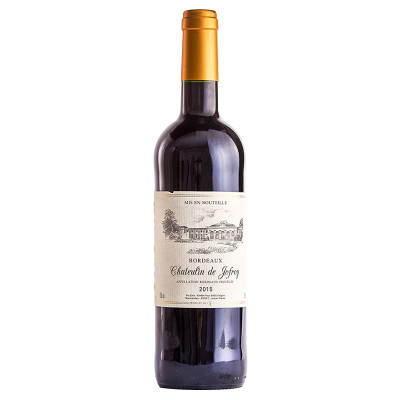 法国原瓶进口 侨福堡 Chateulin de Jofroy 波尔多 干红葡萄酒 葡萄酒 红酒 单瓶装 赤霞珠混酿