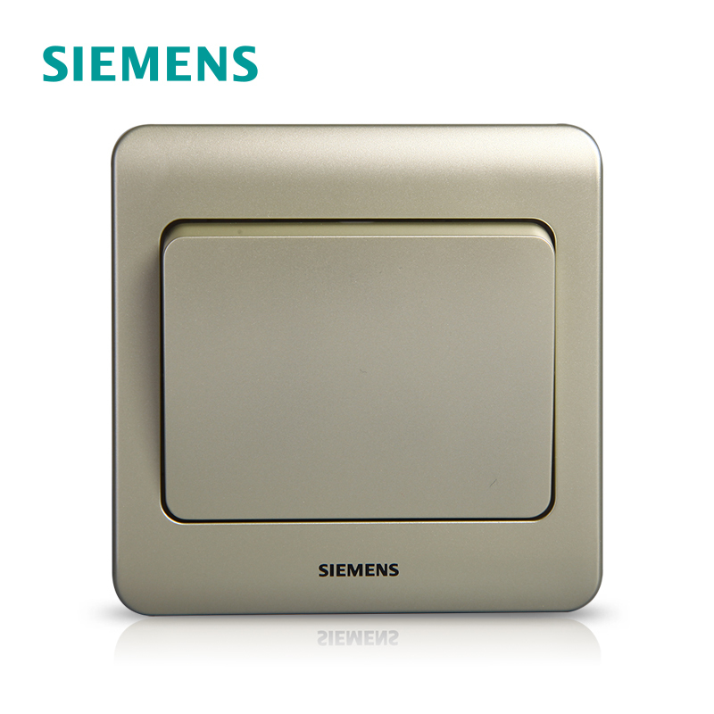 西门子(SIEMENS)开关插座 远景金棕系列一开单控5TA02011CC133