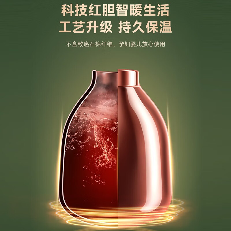 苏泊尔百褶玻璃红胆保温壶.奶咖 KCG145AF50高清大图