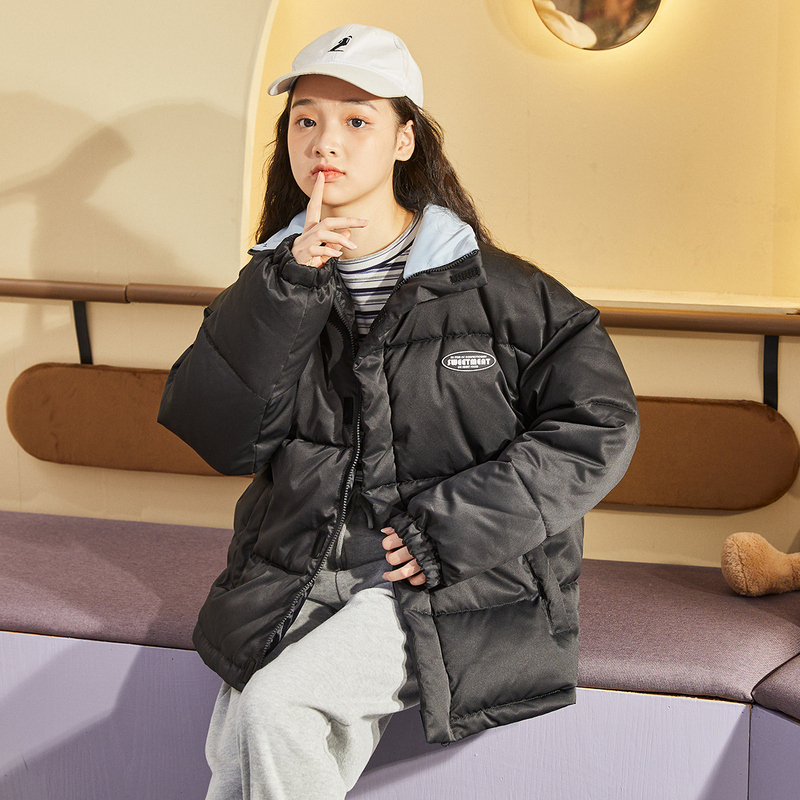 唐狮新款棉衣女冬季棉服韩版净色宽松时尚百搭韩版面包服潮