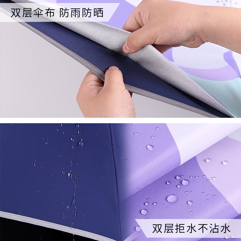 美度 儿童反向伞双层 长柄加大加固防风 晴雨伞两用 M6016 颜色随机发高清大图