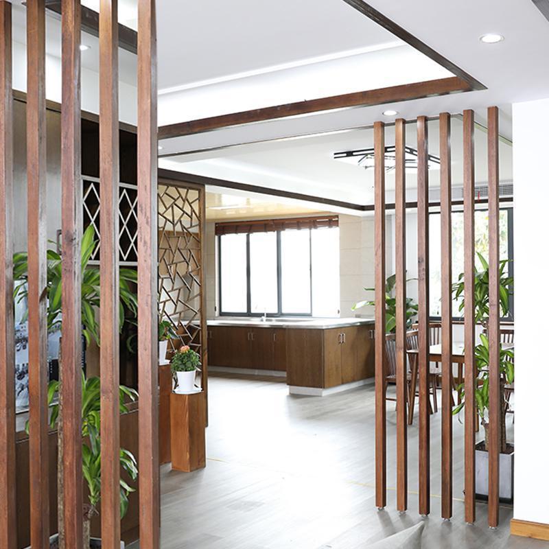 北欧屏风隔断格栅客厅实木入玄关隔断墙家用卧室房间分隔免打孔 颜色尺寸定制联系 整装高清大图