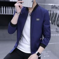 忆香妃(YI XIANG FEI)夹克男2019春外套修身夹克潮棒球服休闲立领衣薄款