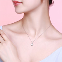 DTOTO 日韩七彩星辰纯银项链个性美感锁骨链