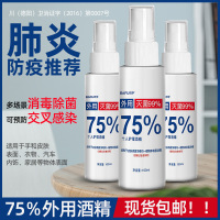 75度酒精消毒液消毒水喷雾汽车用家居便携式皮肤衣服衣物杀毒杀菌 1箱共160瓶