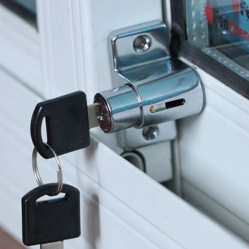 古达塑钢铝合金纱窗锁推拉窗户锁平移窗锁塑钢门窗限位器窗户锁扣门扣