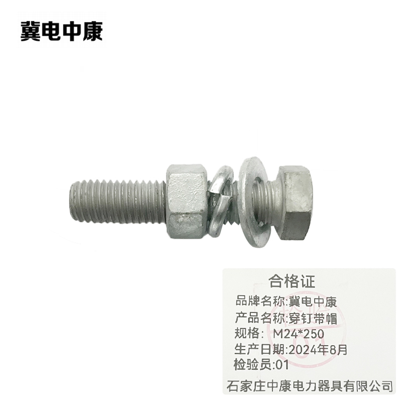 冀电中康 穿钉带帽 M24*250 根高清大图