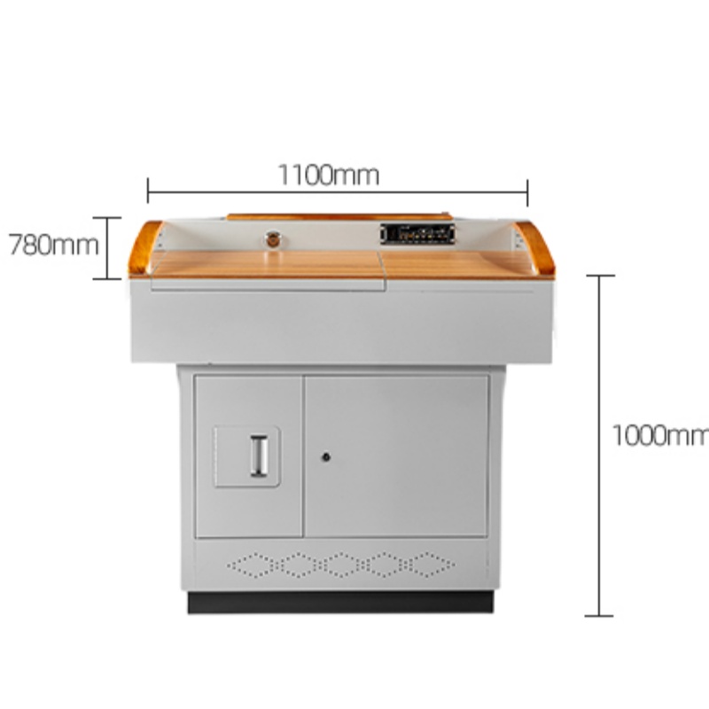 怡卓欧多媒体讲台110cm长张高清大图