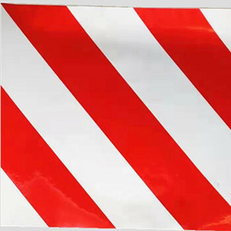 曼彩高速公路反光贴 红白反光膜100cm*50M 1卷/箱 斜纹间距10CM PET+铝基