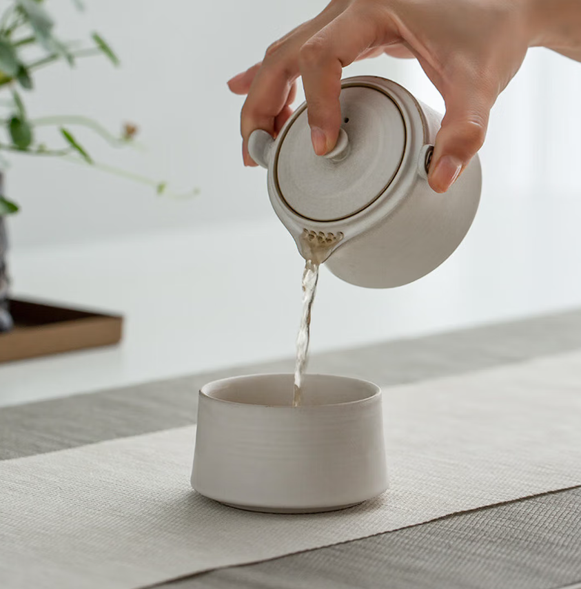 万仟堂(Edenus)旅行茶具 陶瓷功夫茶具套装便携户外茶具1人茶具君子之交怀古豆浆高清大图